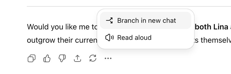 ChatGPT Introduces Conversation Branching Feature