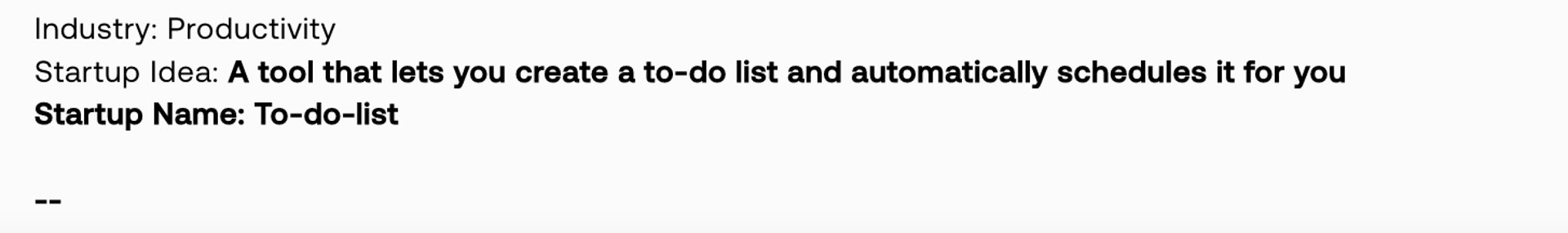 Low Temperature AI Generates Automatic To-Do List App