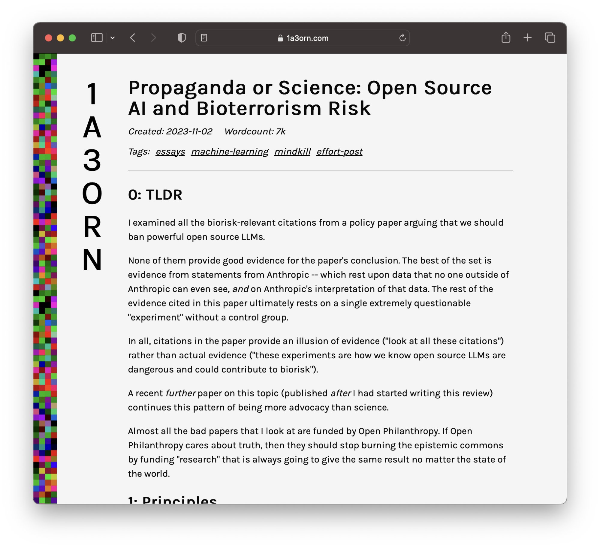 Biorisks LLMs Critical Analysis Open Source Security