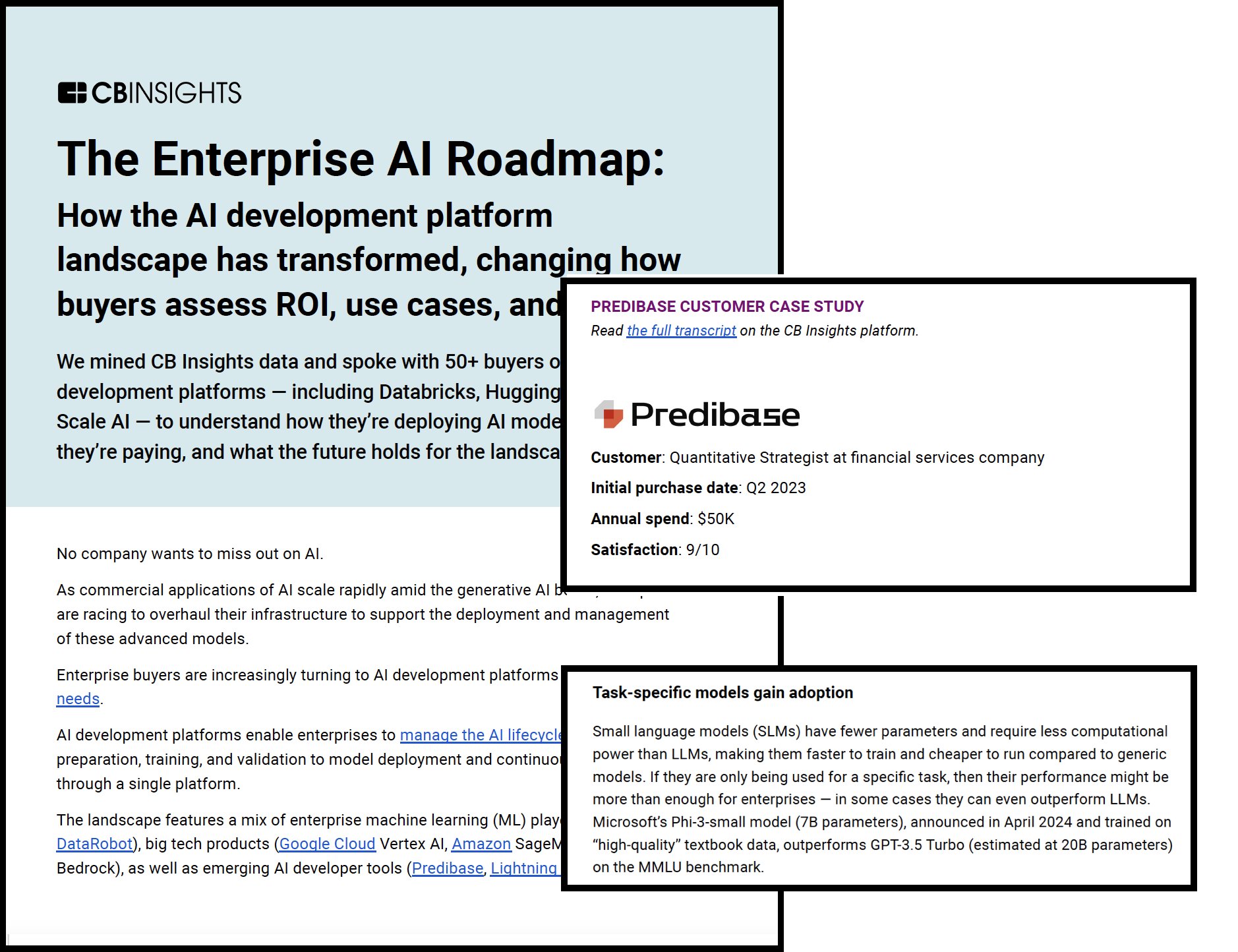 Predibase Featured as SLM Leader in CB Insights Enterprise AI Report