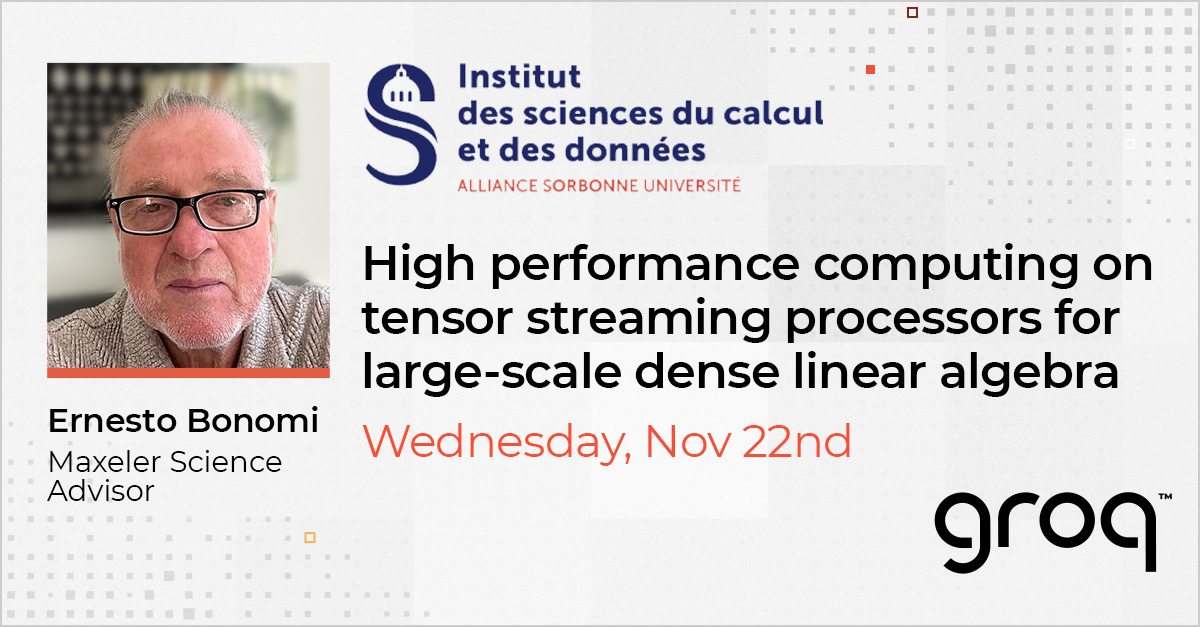 GroqChip Advantages and HPC Applications at Sorbonne University