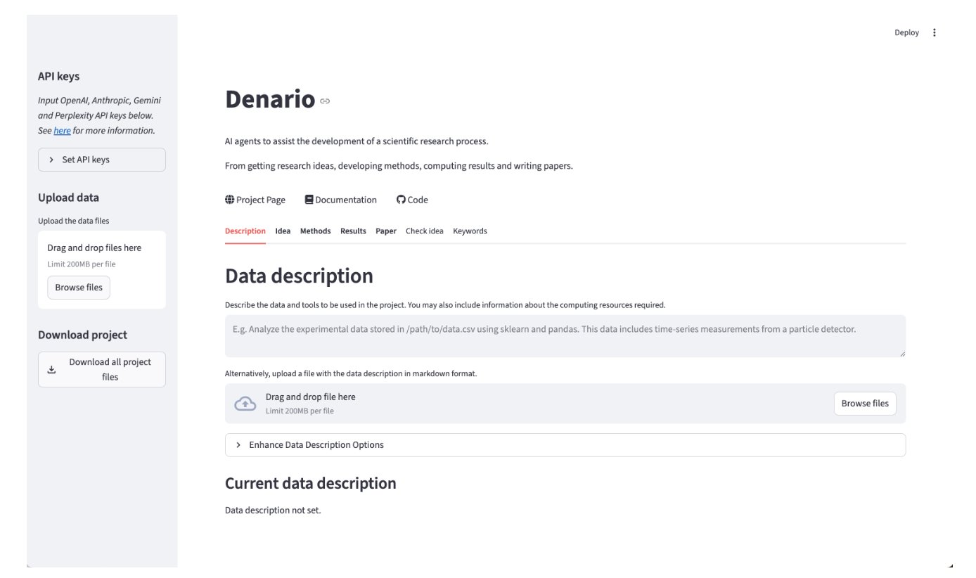 Denario: AI-Powered Research Assistant for Automated Scientific Workflows