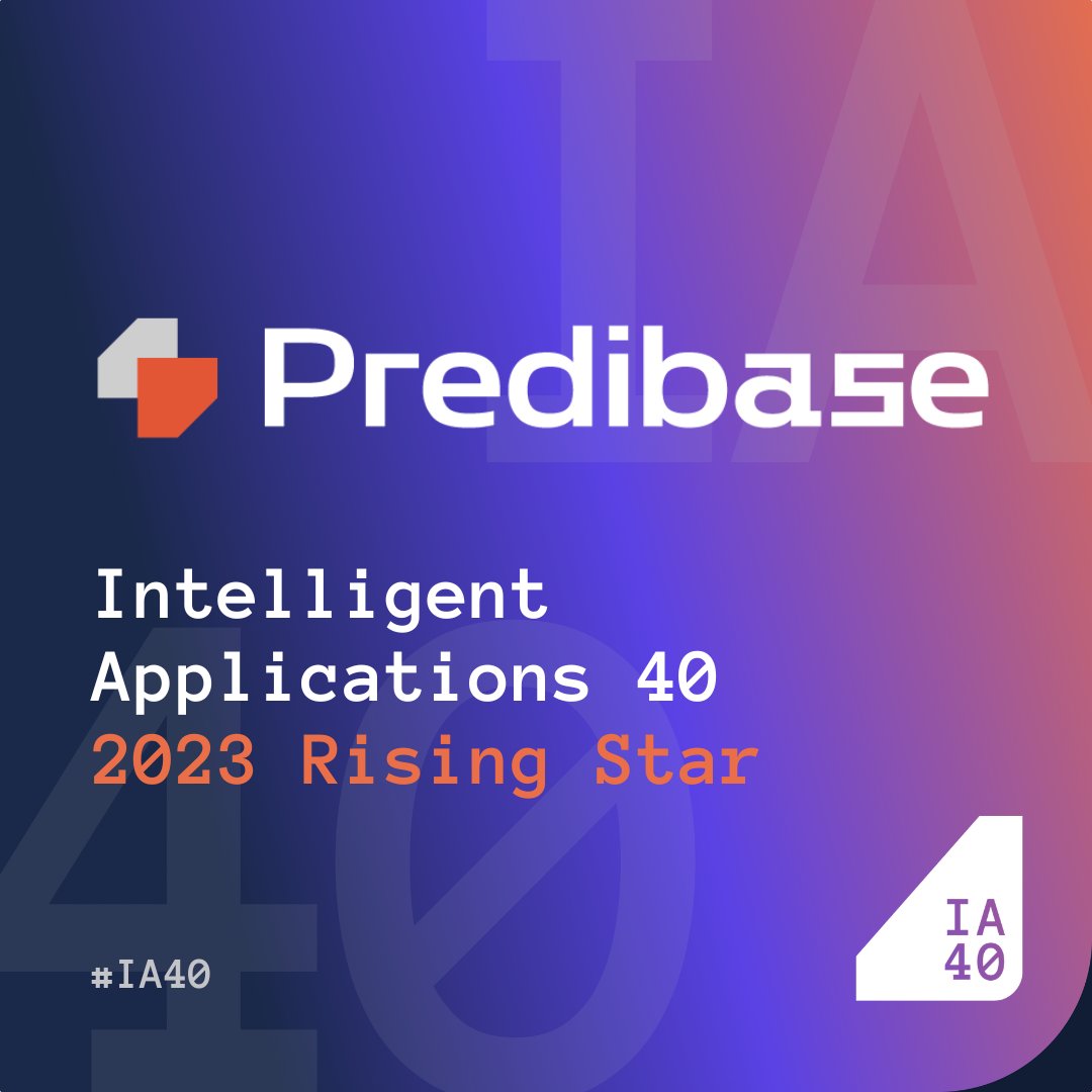 Predibase Named Rising Star in Intelligent Applications Top 40