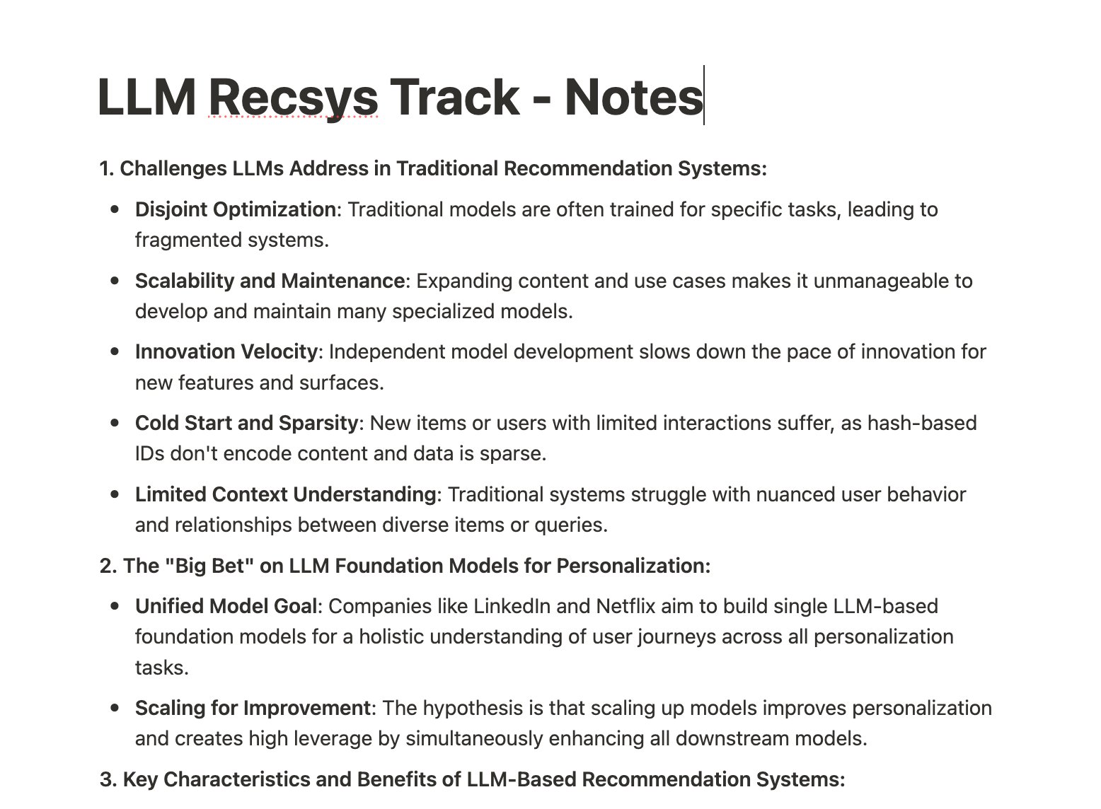 LLM RecSys Track Underrated: Industry Insights and Speaker Collaboration