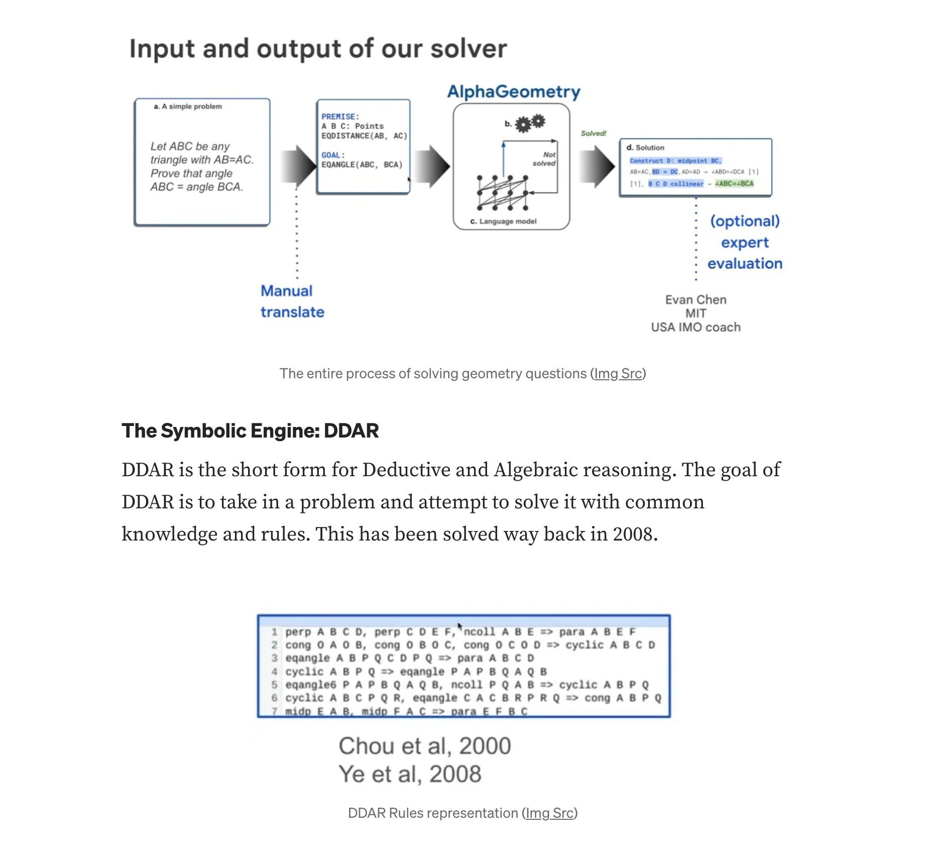 AlphaGeometry: Olympiad-Level AI System for Geometry
