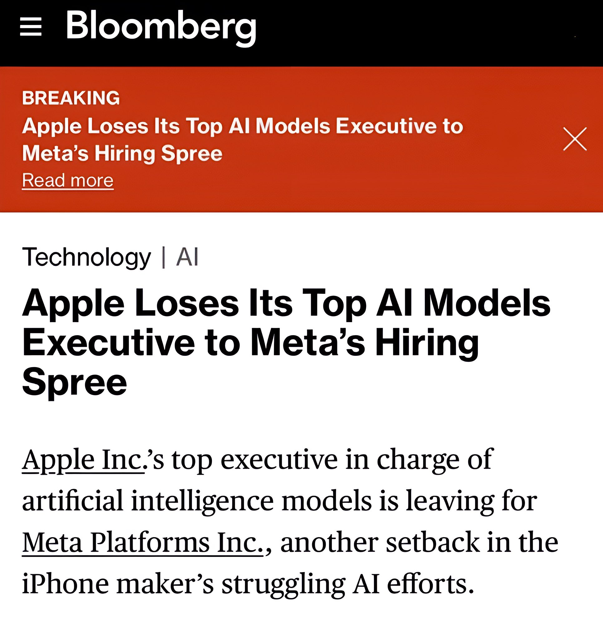 Meta Recruits Apple’s Foundation AI Head Ruoming Pang