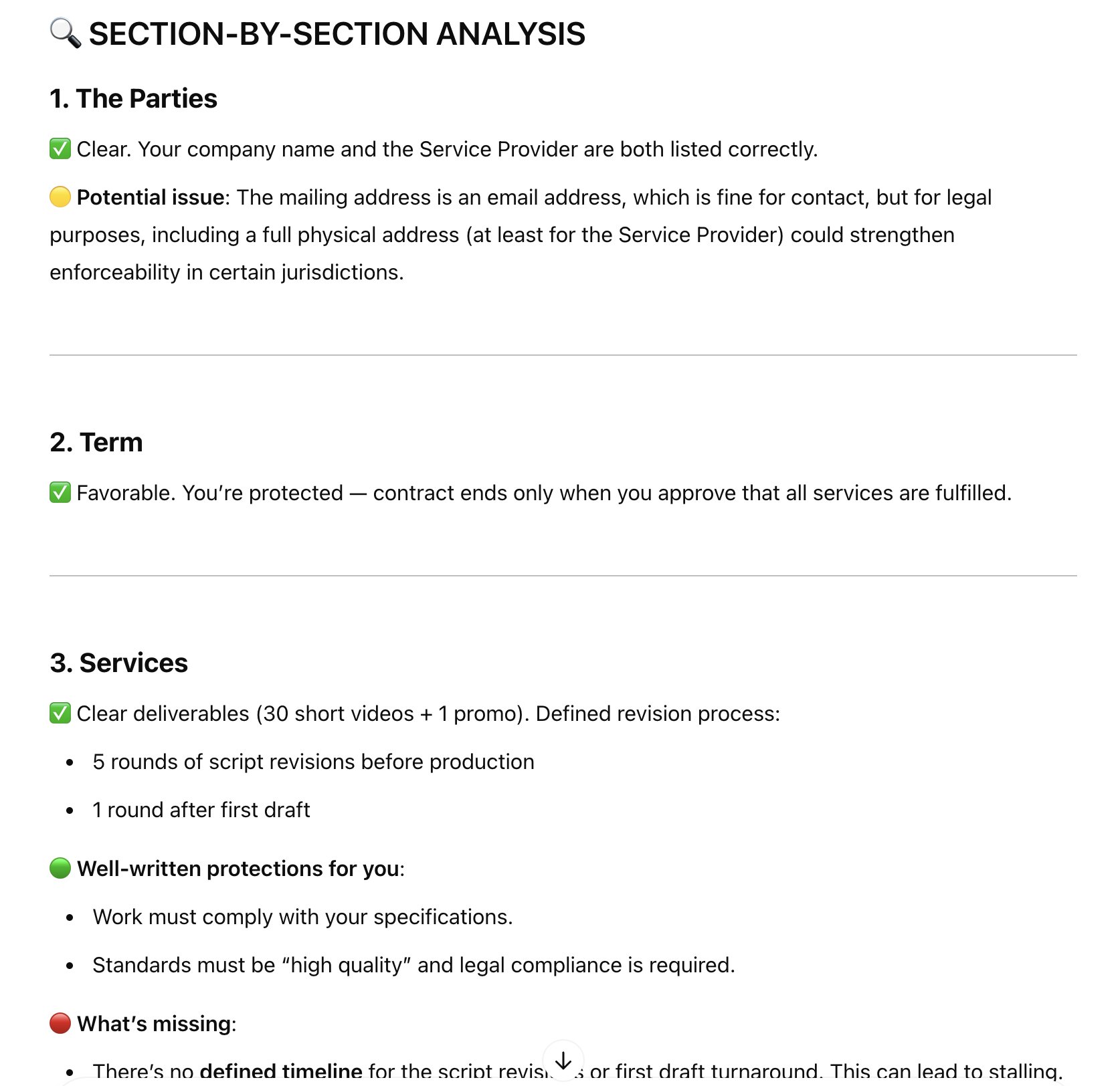 I saved myself a lawyer by reviewing a contract with ChatGPT