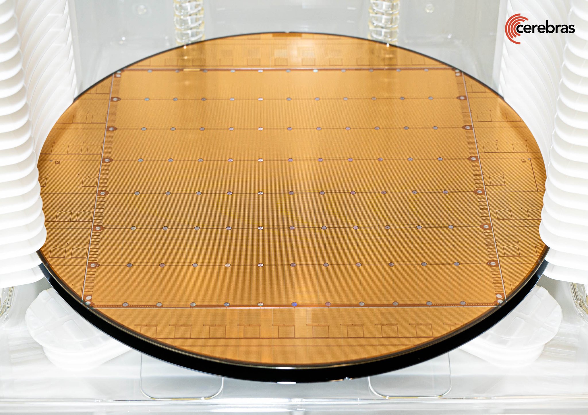 Cerebras Wafer-Scale Engine: 850K cores, 40GB SRAM distributed