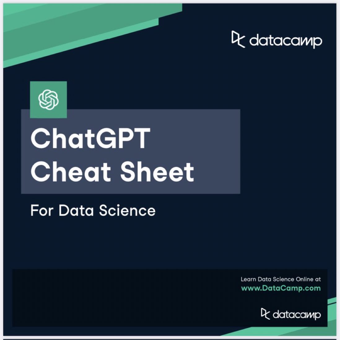 ChatGPT Cheat Sheet for Data Science Available for Download