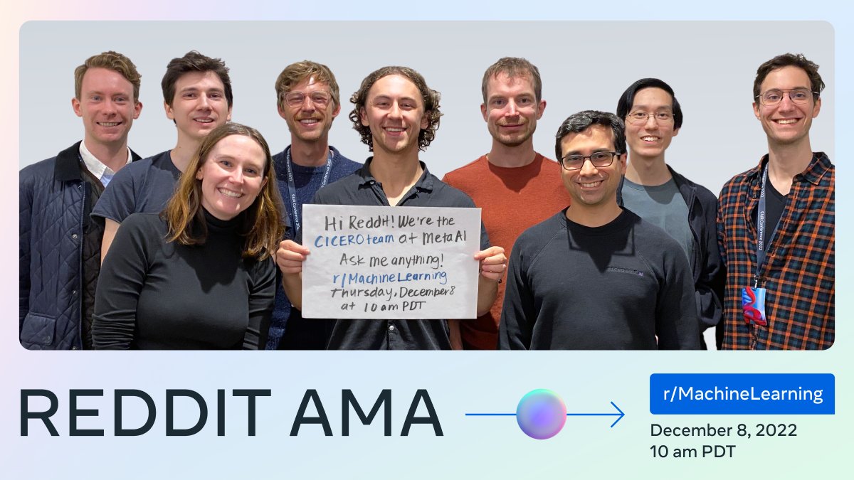CICERO by Meta AI Reddit AMA Scheduled for December 8