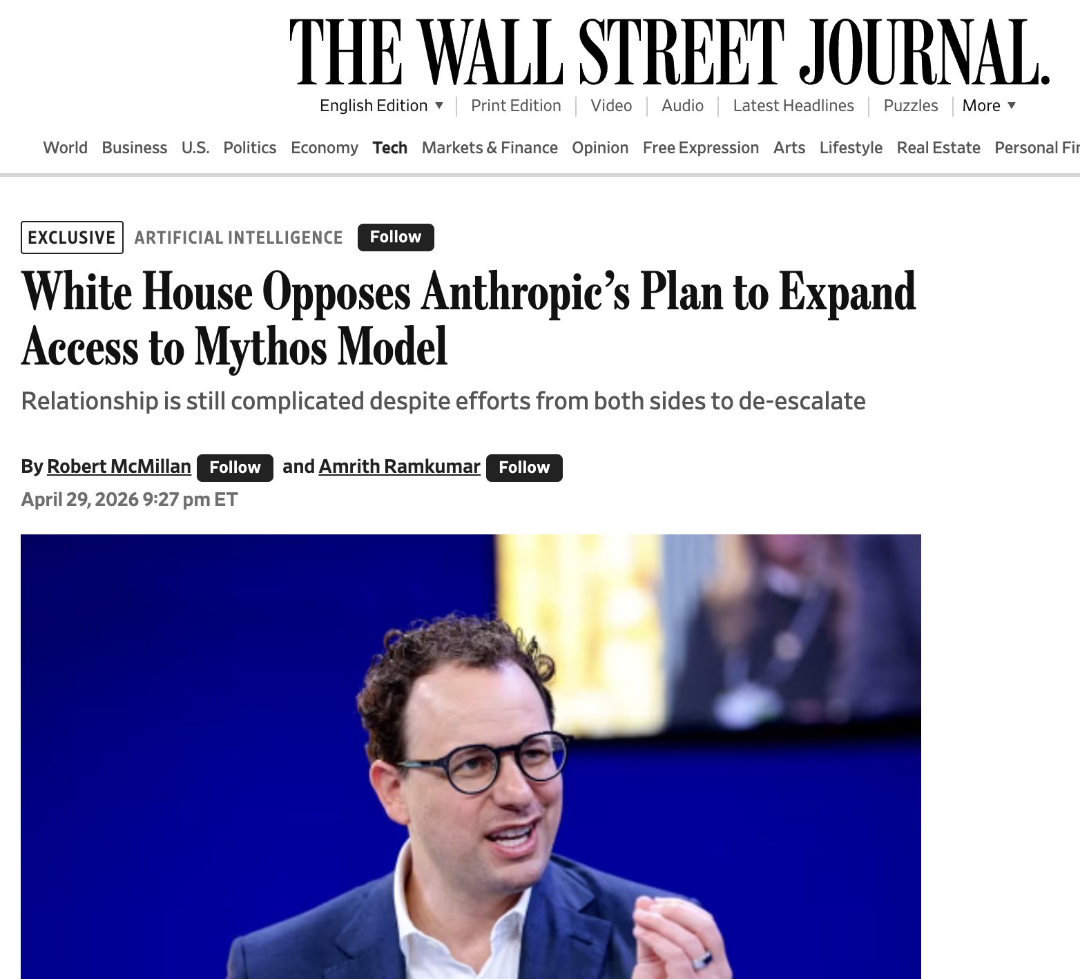 White House Blocks Anthropic From Expanding Mythos AI Access