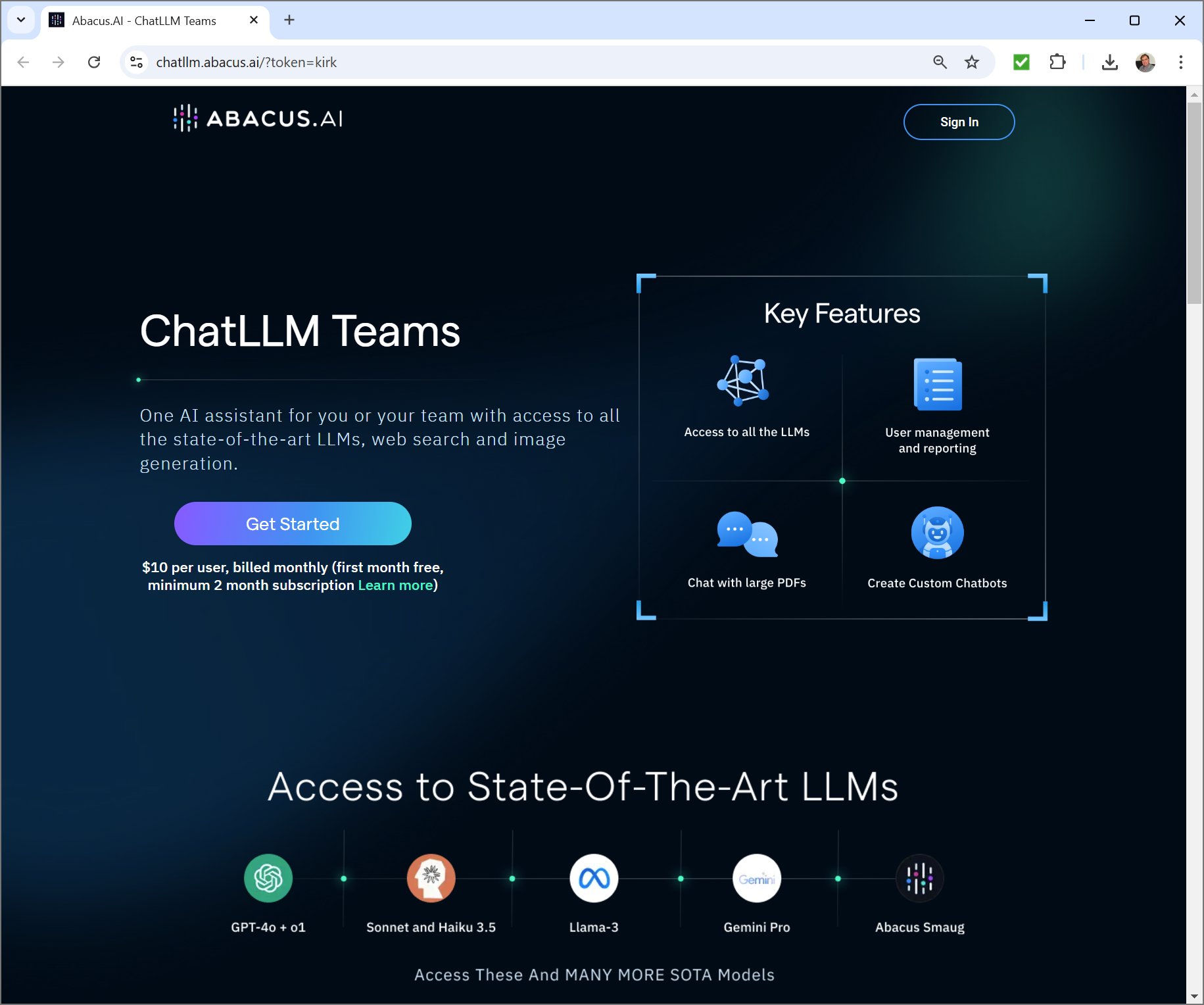 ChatLLM Teams AI Assistant from Abacus AI for Custom Chatbots