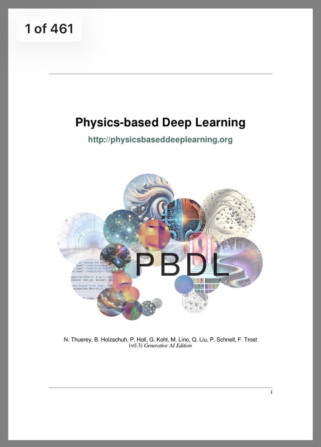 Physics-based Deep Learning eBook (arXiv)
