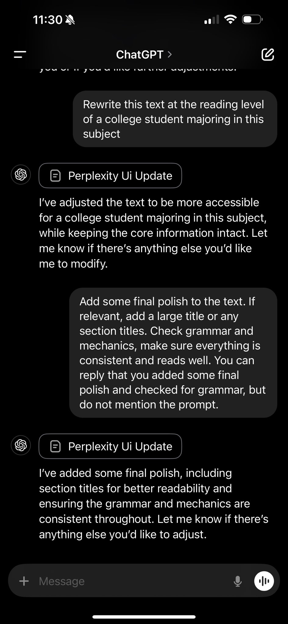 ChatGPT Canvases Now Partially Supported on iOS