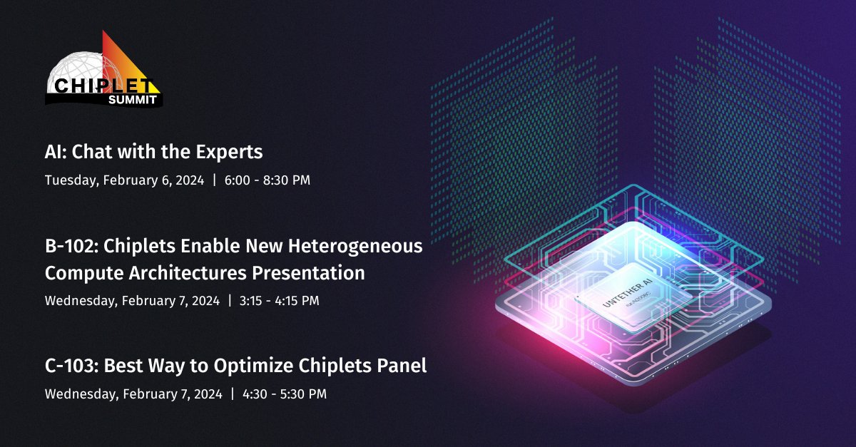 Chiplet Summit: Connect on Hardware Innovation and AI