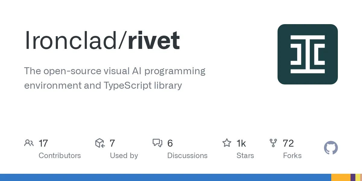 Ironclad/rivet: Open-source visual AI programming environment