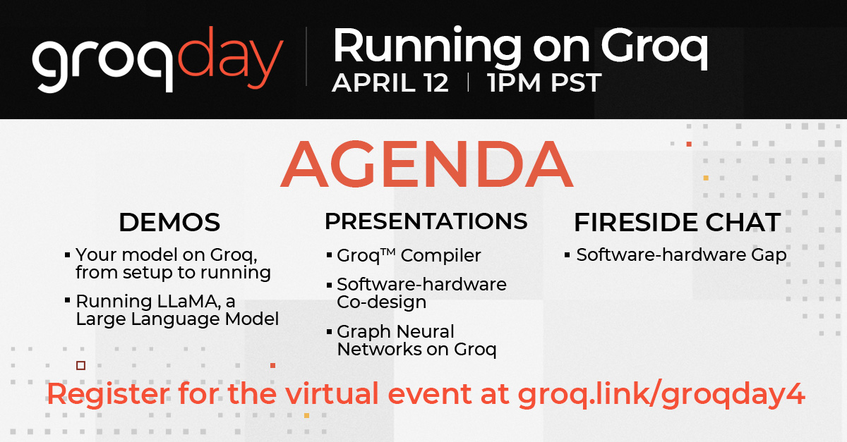Join GroqDay Virtual Event on April 12 – Free Registration
