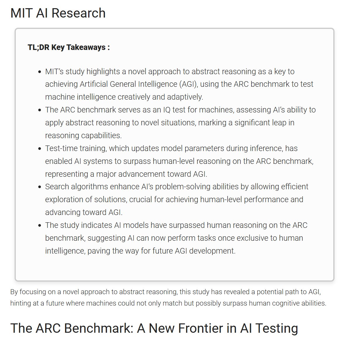 Recent AI Advancements Moving Toward Widely Available AGI