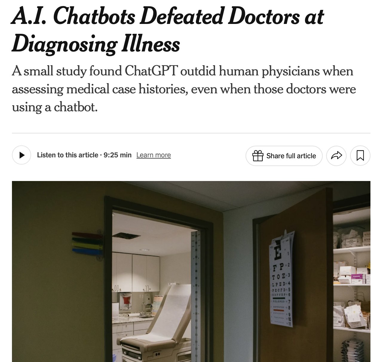 ChatGPT-4 Outperforms Doctors in Medical Diagnosis Study