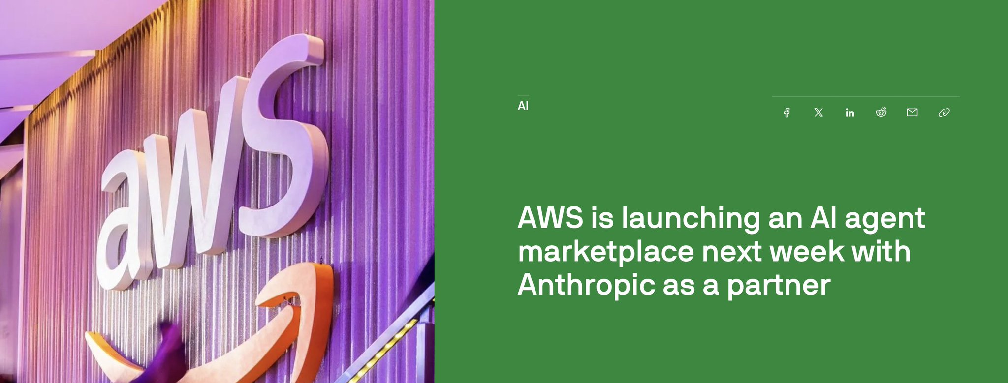 AWS Launches AI Agent Marketplace With Anthropic Partnership
