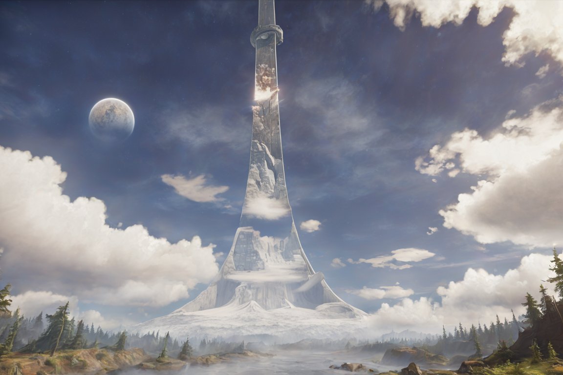 SDXL Halo Ring: AI-Generated Video Game Renders