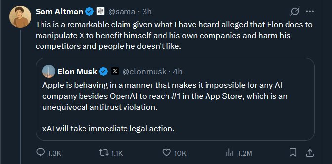 Elon Musk Sues OpenAI and Apple Over App Store Manipulation