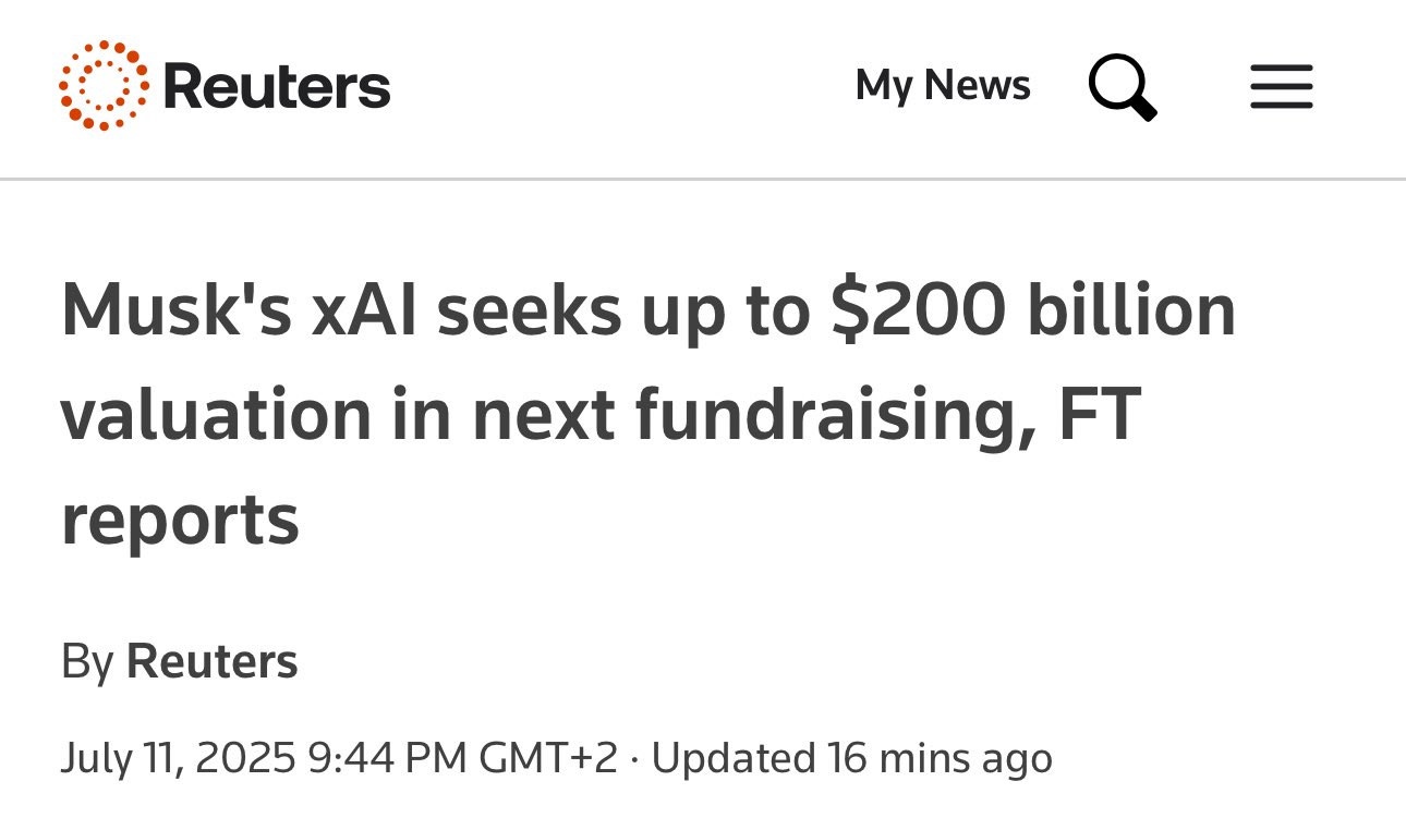 xAI valorisé à 200 milliards de dollars