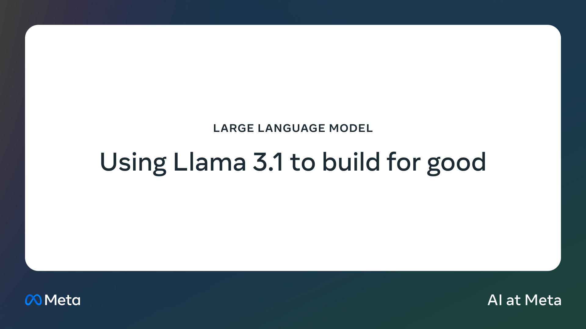 Llama 3.1 Impact Grants: $500K for Community Solutions