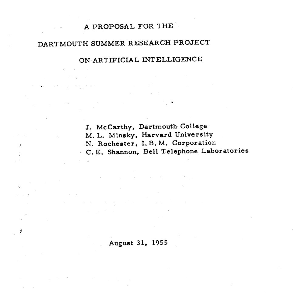 Artificial Intelligence Term Coined in 1955 Conference Proposal