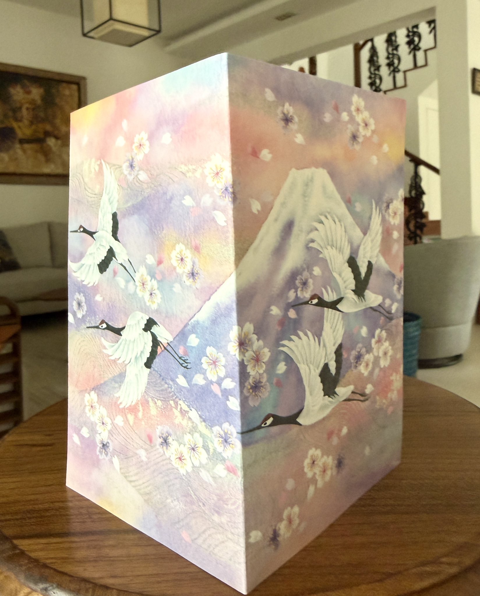 Japanese Tradition Meets Modern Art in Greeting Card Design