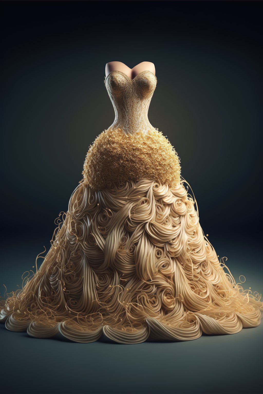 AI-Generated Couture: Ramen Dresses and Creative Fashion Design