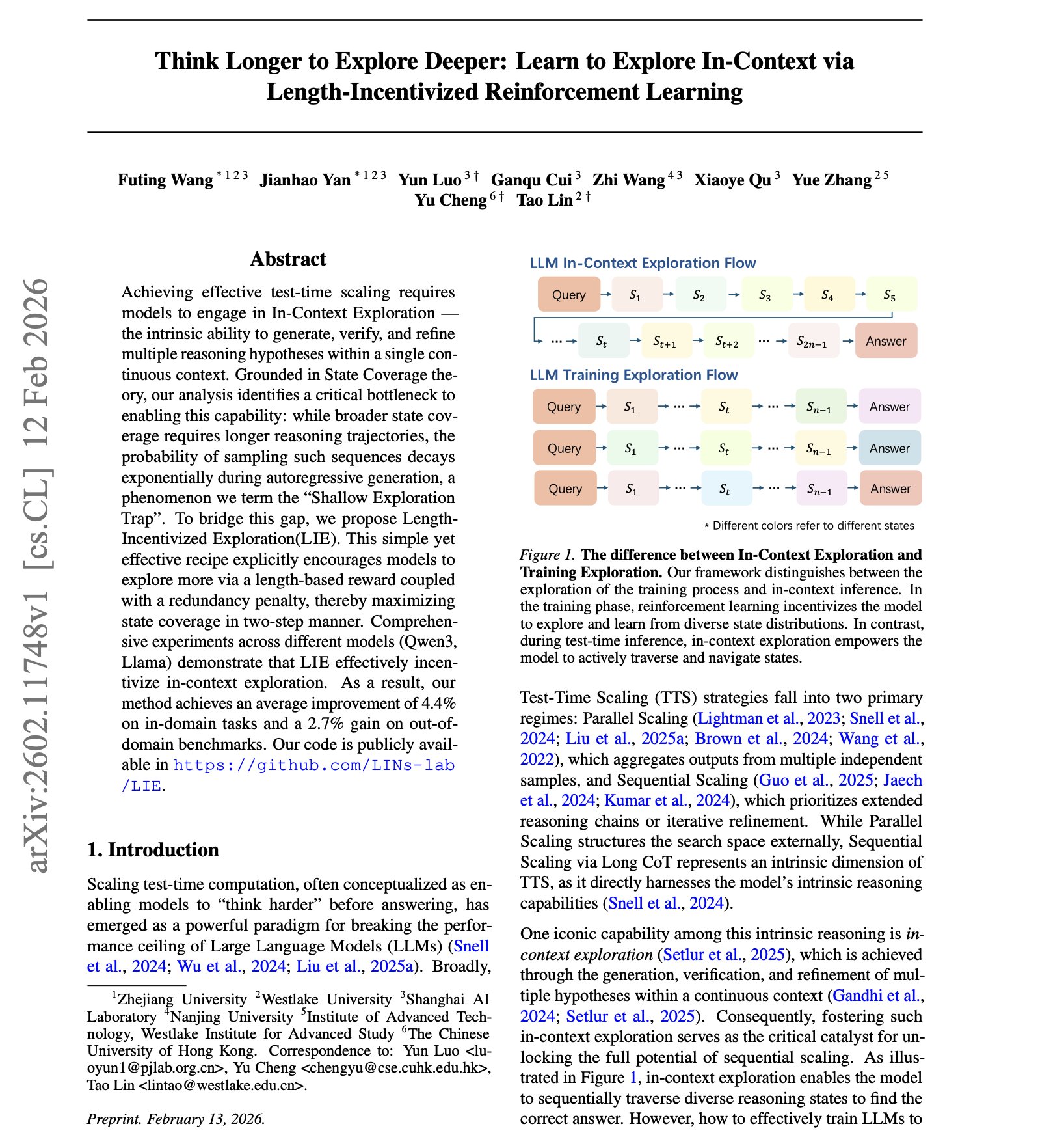 Shallow Exploration Trap in Test-Time Reasoning Models
