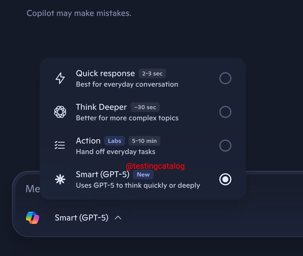 GPT-5 trace removed, Smart Mode remains
