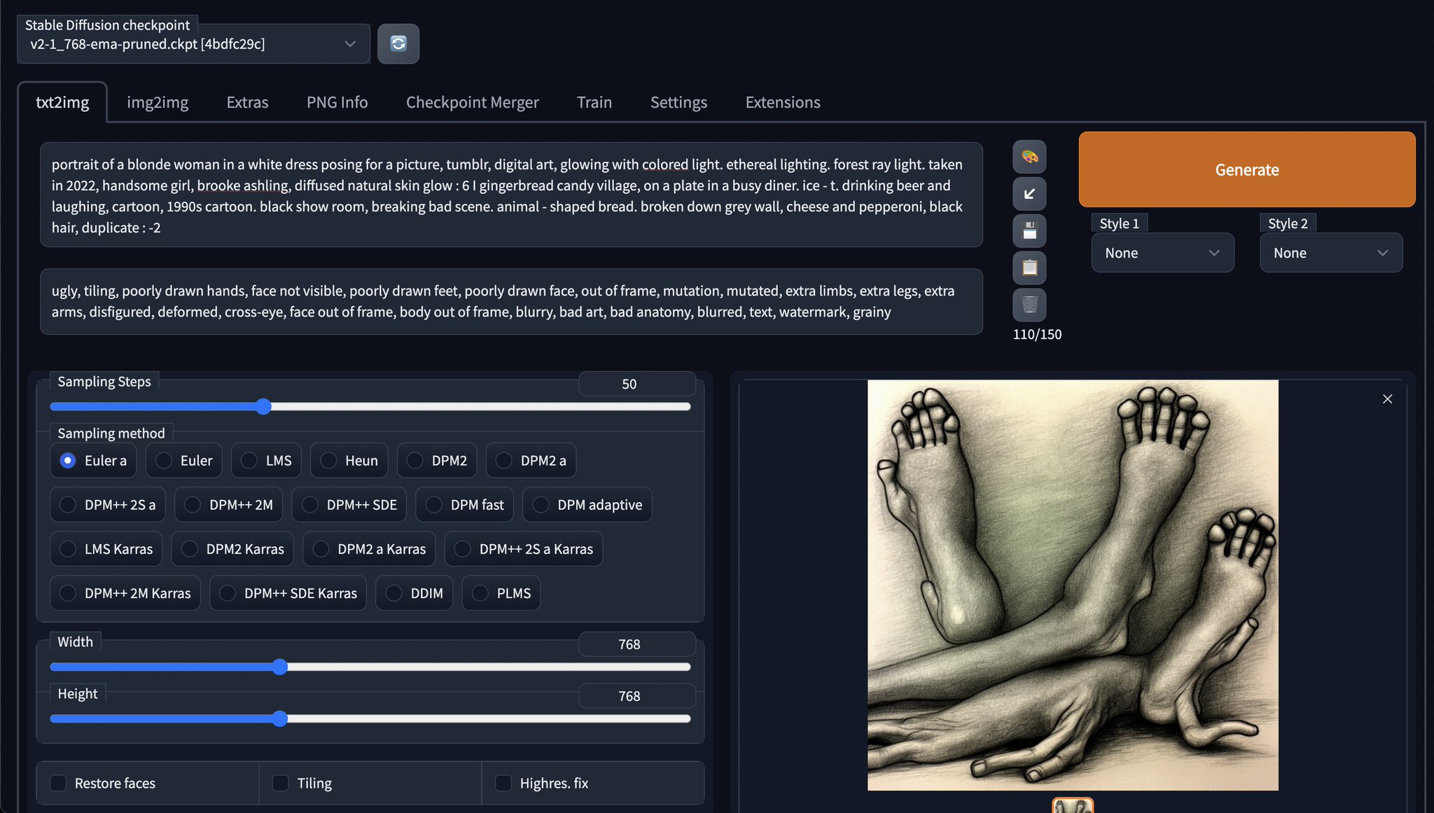 Stable Diffusion 2.1 Local Implementation Status Update
