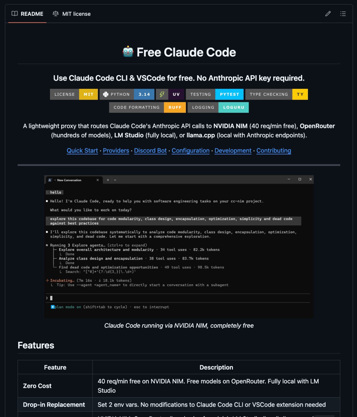 Open-source proxy offers free access to Claude Code via NVIDIA NIM
