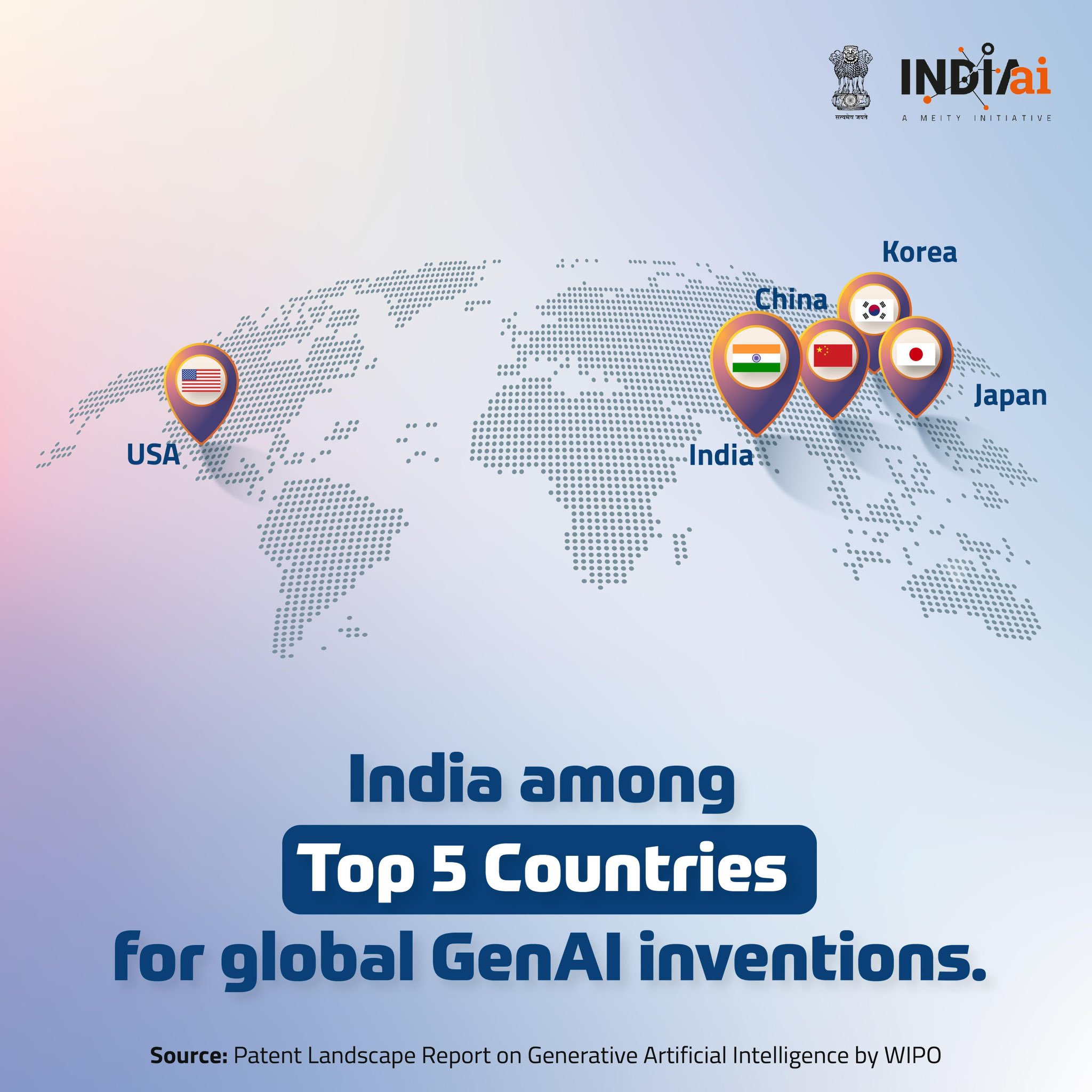India ranks top 5 for GenAI inventions globally