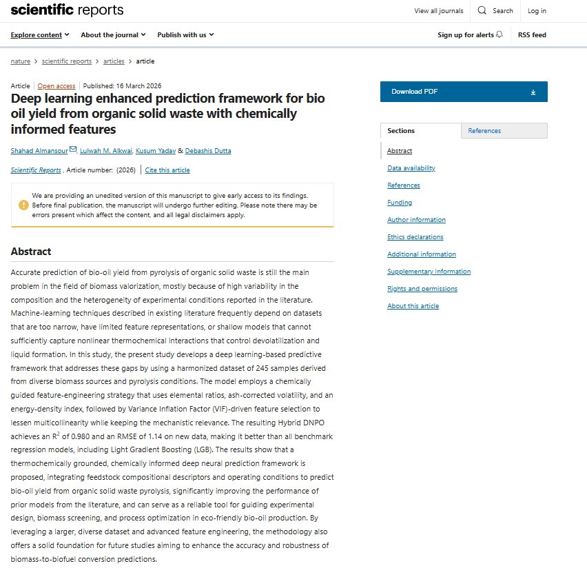 AI Deep Learning Framework Advances Sustainable Bio-Oil Prediction