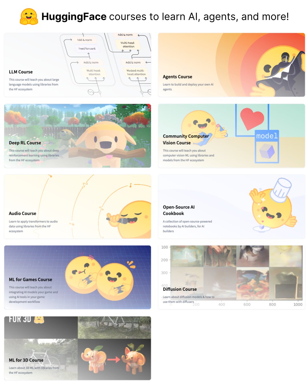 HuggingFace Releases Nine Free AI Educational Courses