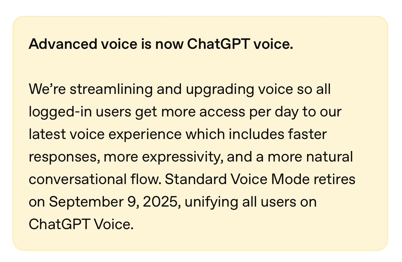 OpenAI Voice Mode FAQ Lacks Clarity on Underlying Model