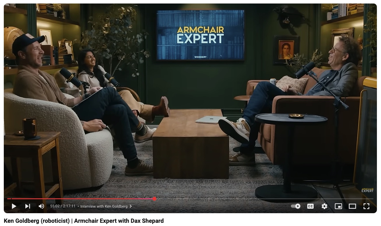 UC Berkeley, Robots, Moravec’s Paradox on Armchair Expert