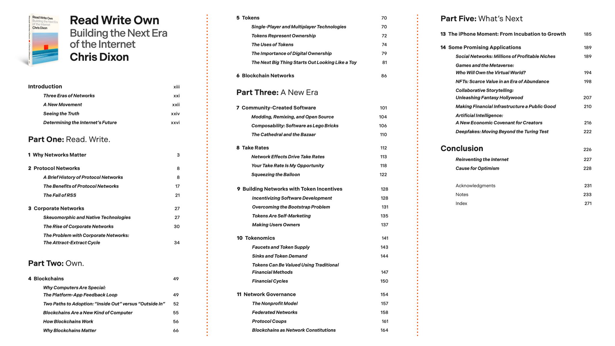 Read Write Own Table of Contents Preview for Readers