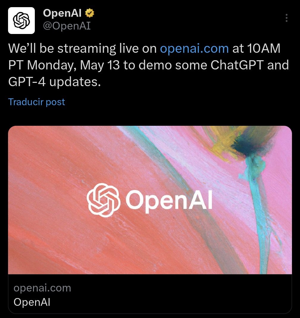 OpenAI Announces Mystery Product Launch Monday April 26