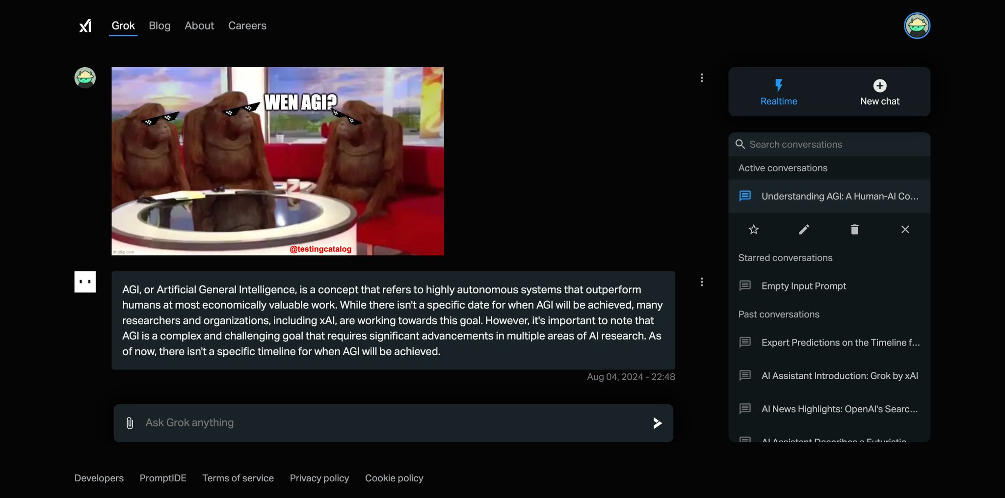 Grok AI Easter Egg Discovered in Standalone Version