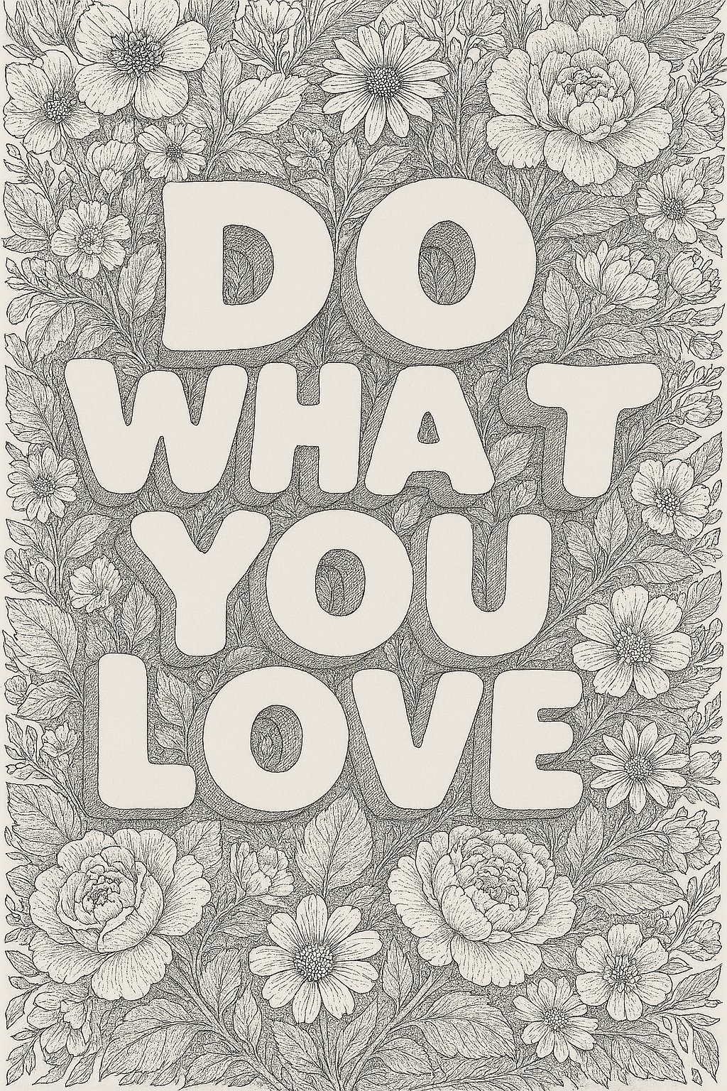 Generating Floral Sketch Wallpapers with AI Technology