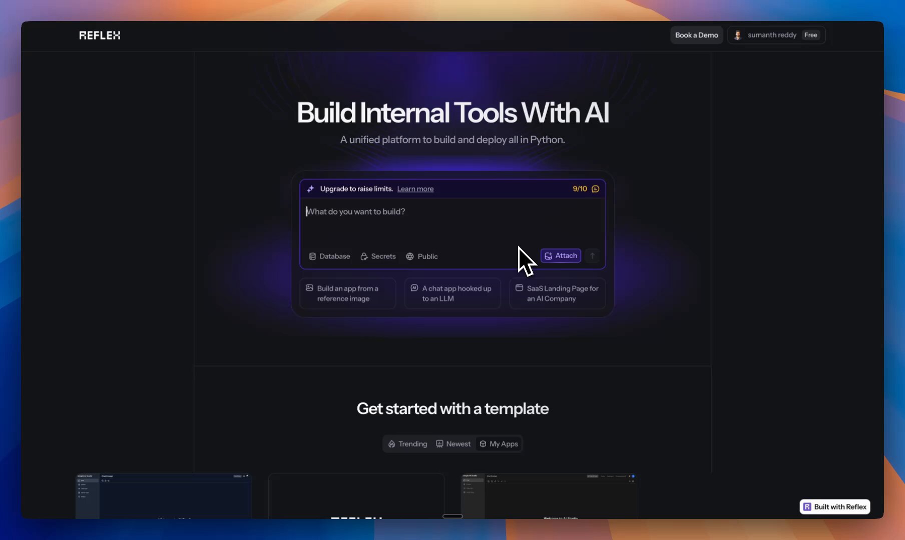 Reflex Build: Python Framework for Frontend and Backend Development