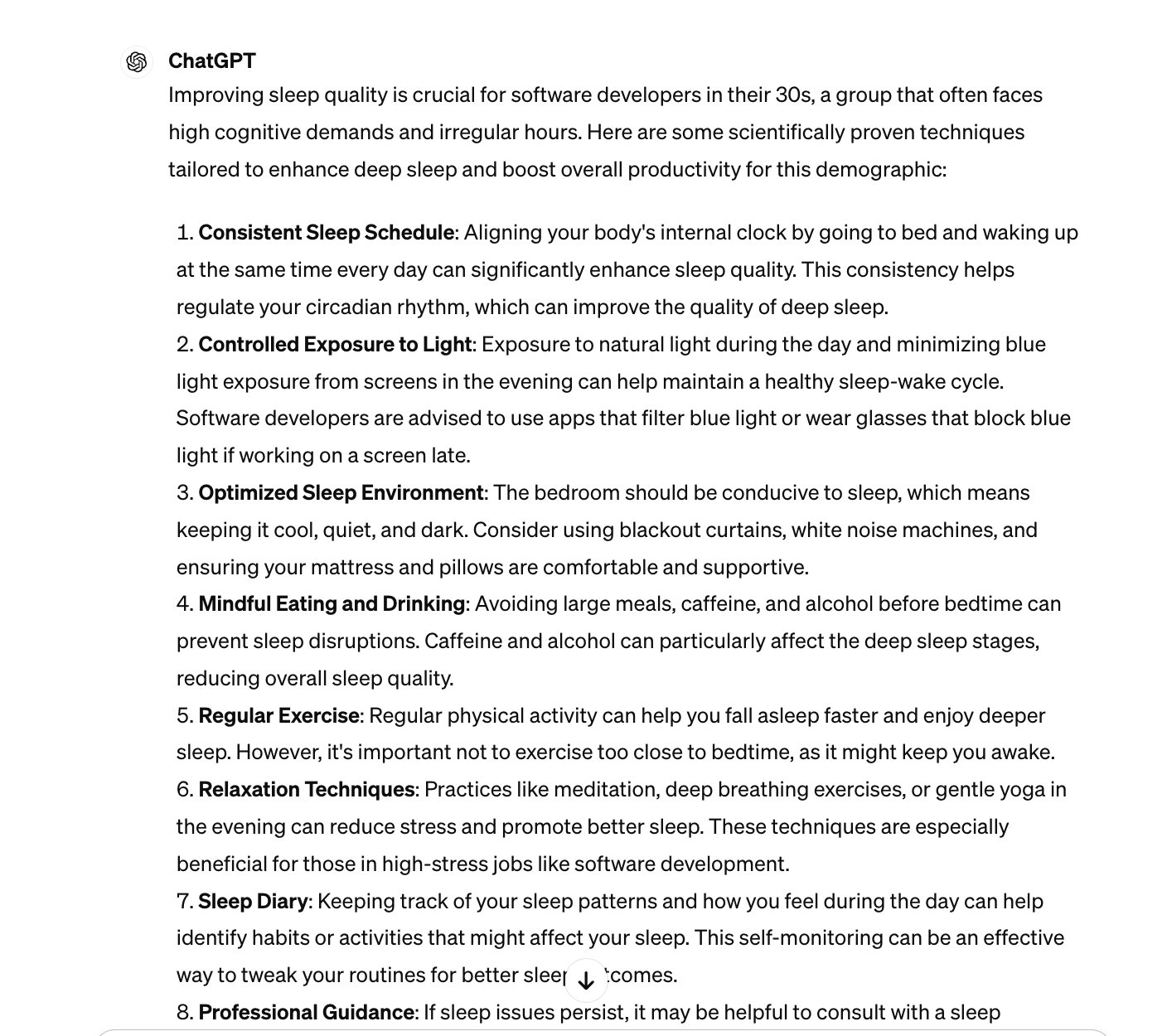 Using AI Prompts for Sleep Optimization and Productivity
