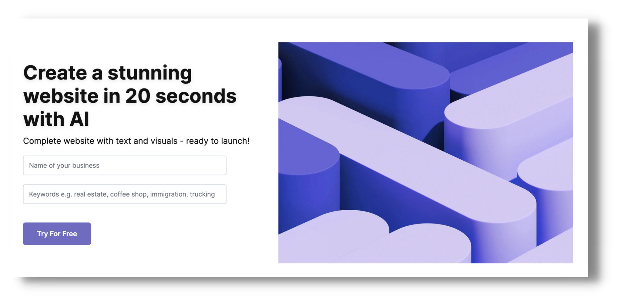 Impressed by butternut.ai for website creation