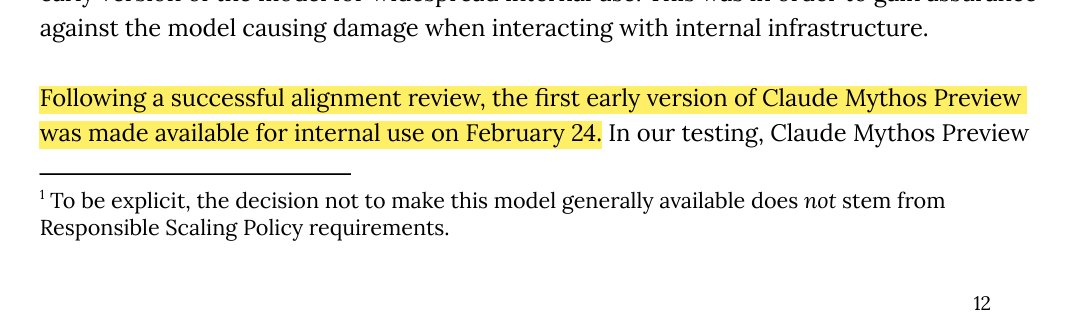 Anthropic Had Mythos Internally Since February 2024