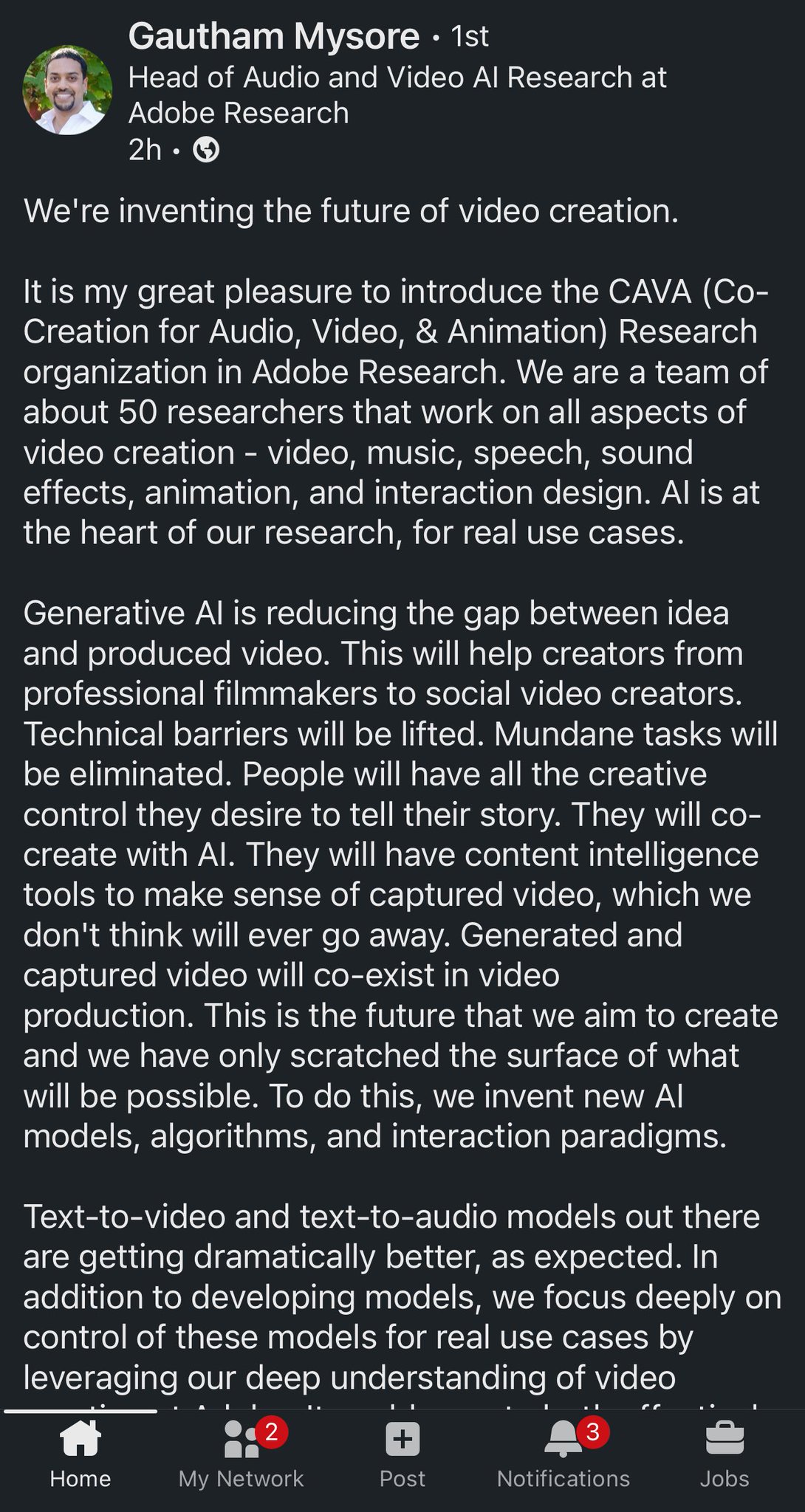 Adobe Launches CAVA: 50-Person AI Research Team for Video