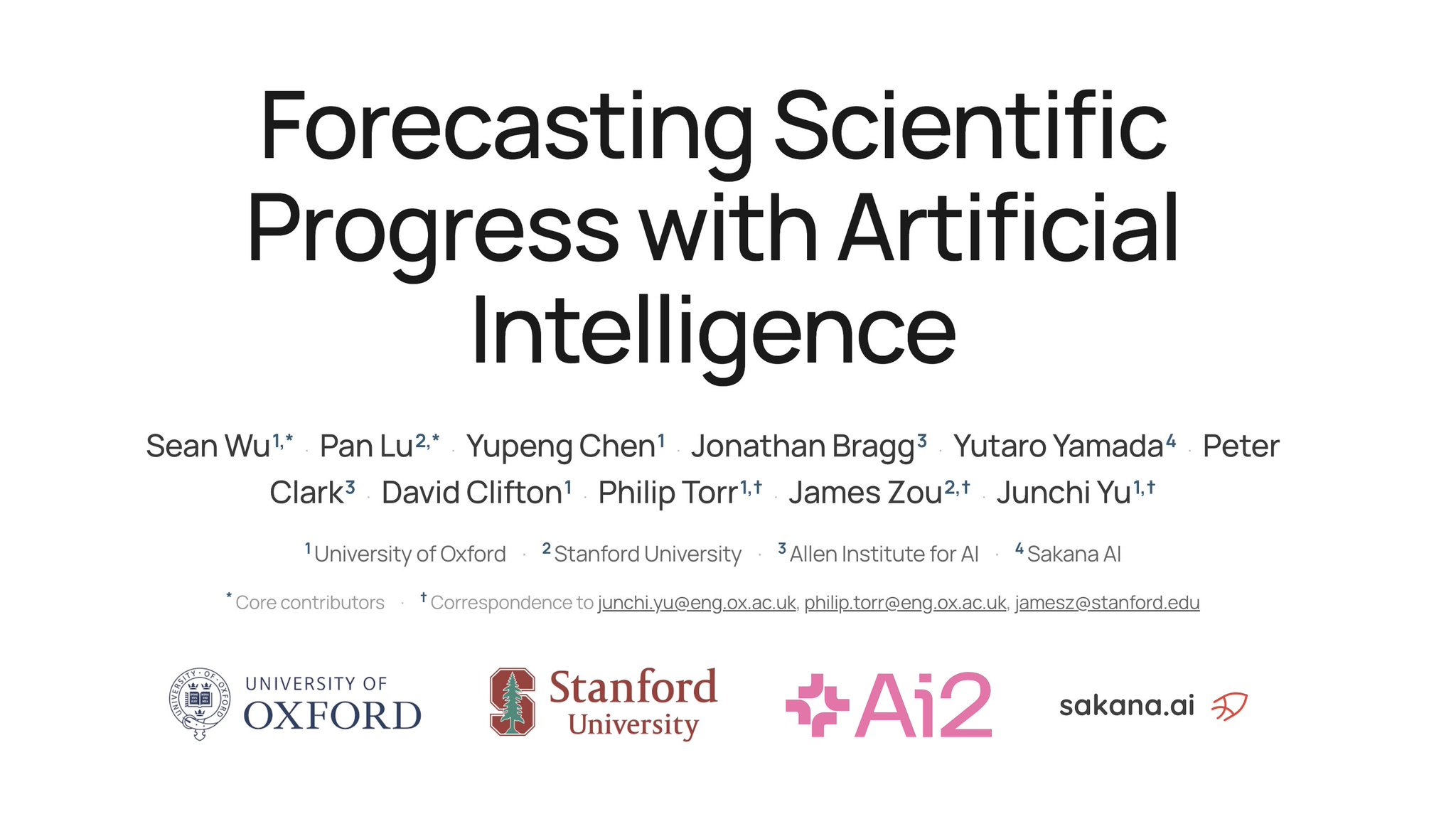 AI Predicting Scientific Progress: Oxford Stanford Study
